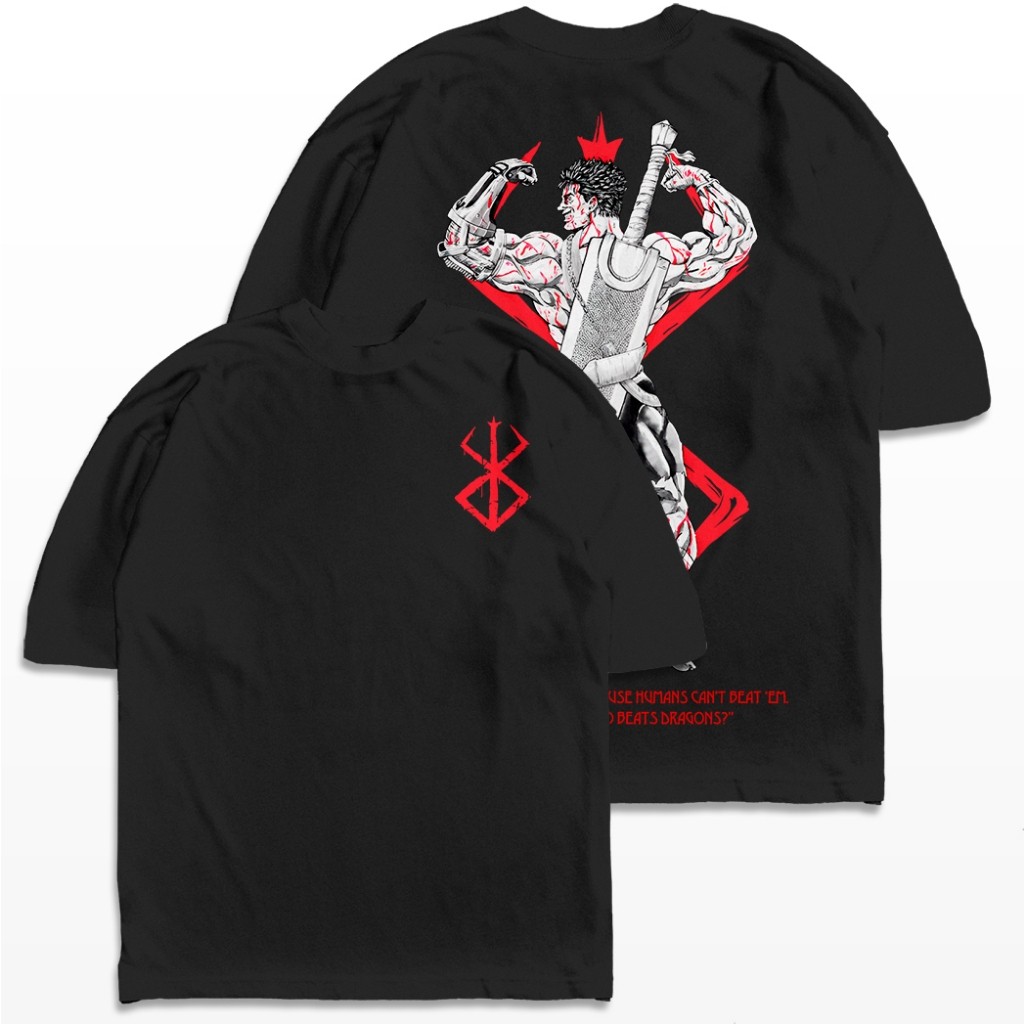 Camiseta Oversized Guts Maromba Academia Berserk Musculação Streetwear Camisa Unissex