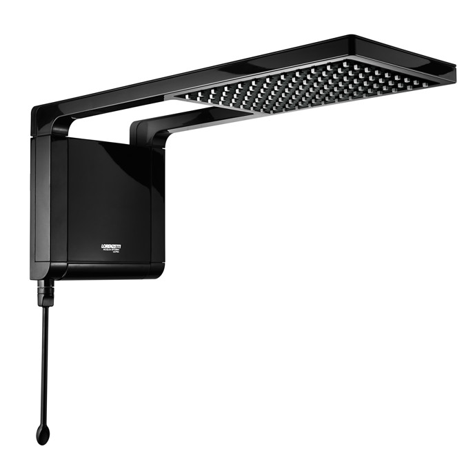 Chuveiro Elétrico Ducha Acqua Storm Ultra Preto 220v 7800w 6800w Lorenzetti