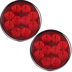 2 Lanterna Traseira 96mm Ônibus Caminhão Bugue 10 LED VM 24V