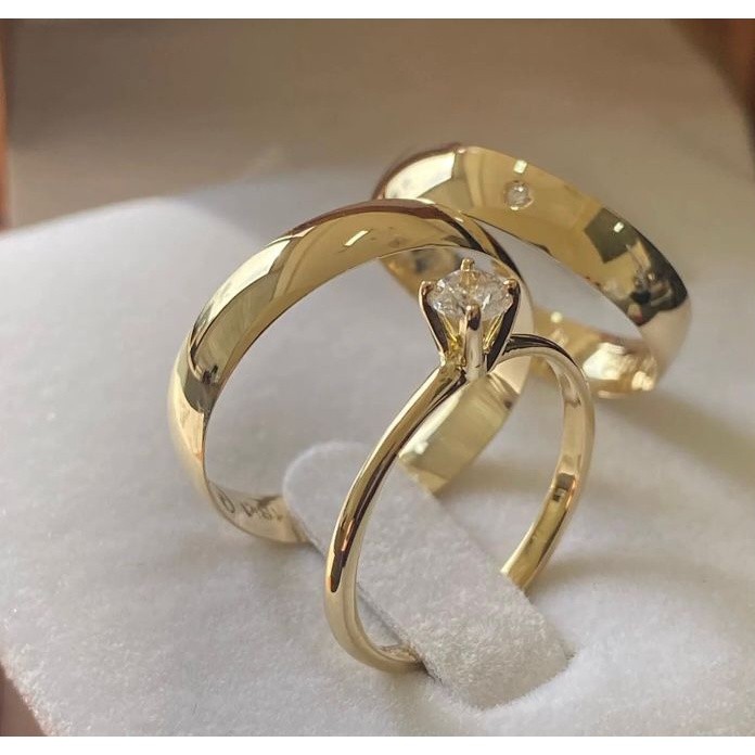 Par de Alianças 5mm de Casamento em Moedas Antiga - Garantia de 3 Anos