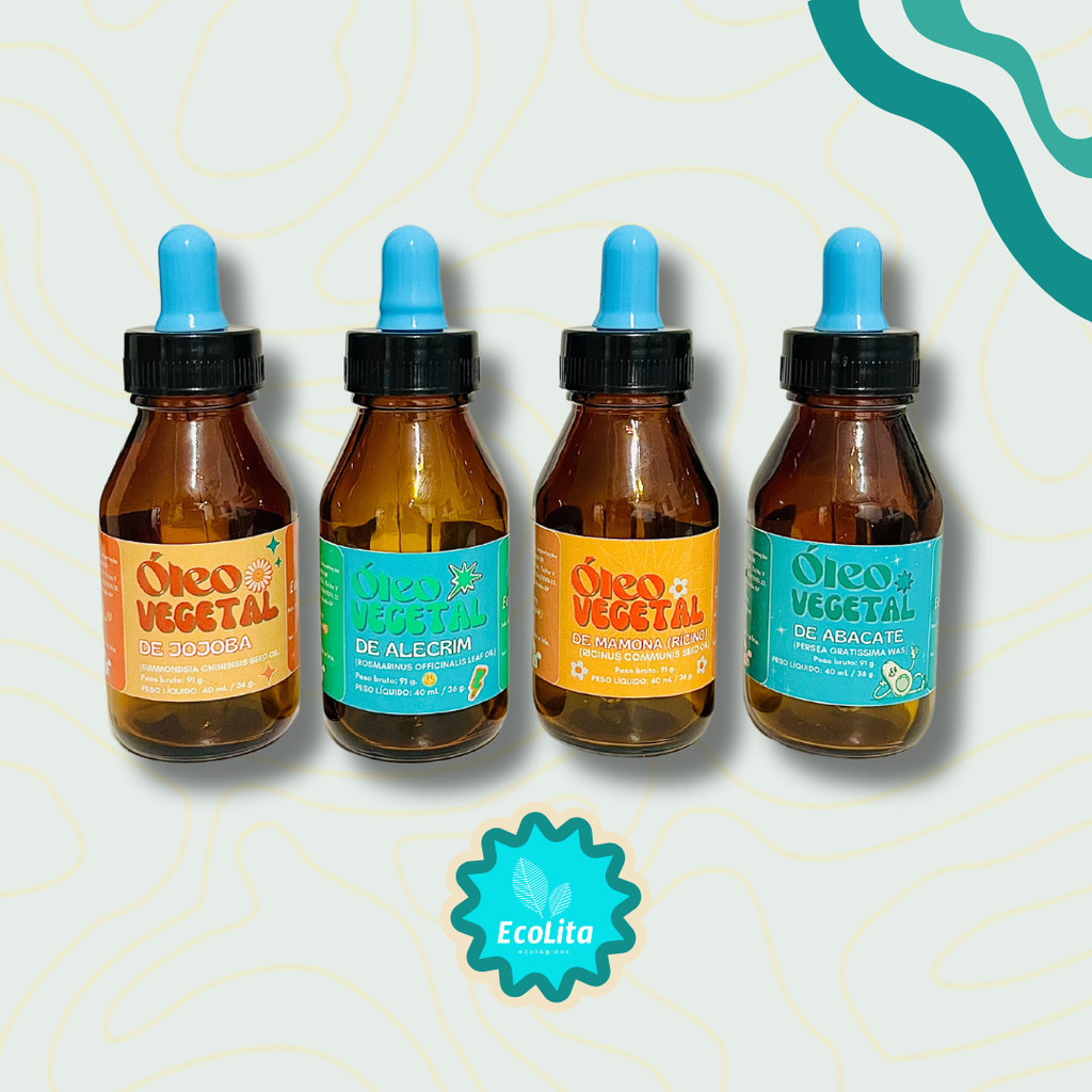 Kit óleos vegetais | Força na peruca | Alecrim, Rícino, Jojoba e Abacate. em Oferta na Shopee