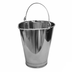 Balde Dosador Graduado Aço Inox Reforçado 10 Litros (2042W) - Lupus