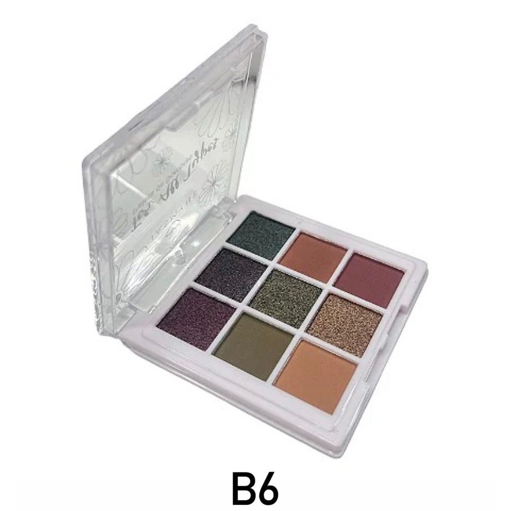 Paleta de Sombras 09 Cores Jasmyne For All Types JS01083 - Cor B6