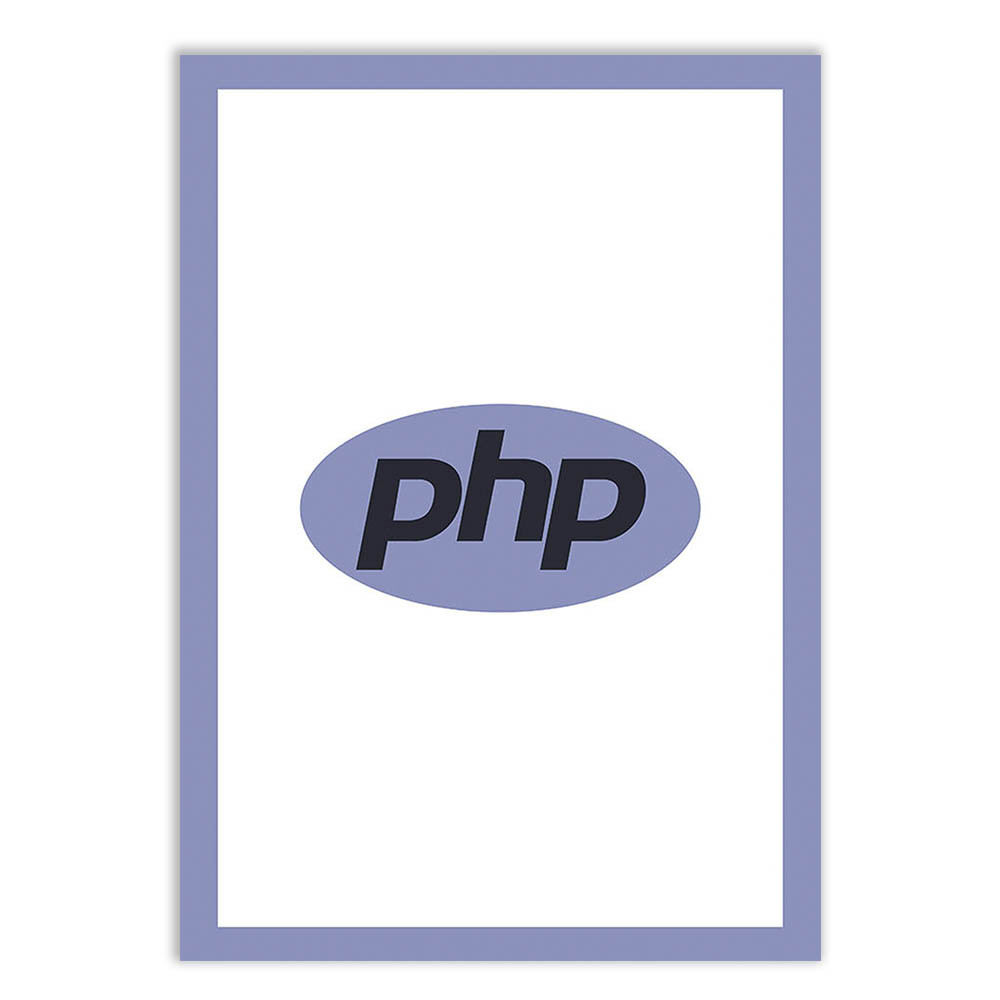 Placa Decorativa Programação Logo Php Programador Decoração Poster Quarto Sala