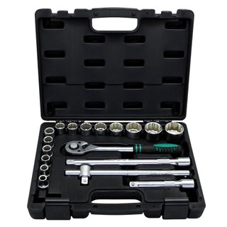 Jogo de Soquete estriado 10 à 32 mm encaixe 1/2" com 18 peças em Oferta na Shopee