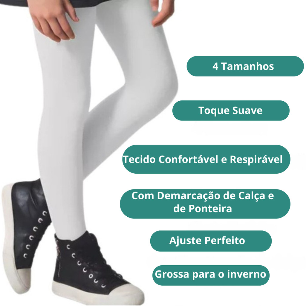 Meia Calça Infantil Selene Inverno Fio 80 Original (9555)