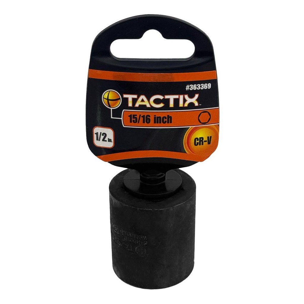 Soquete Impacto Sextavado - P3 1/2 x 15/16'' (363369) - Tactix em Oferta na Shopee