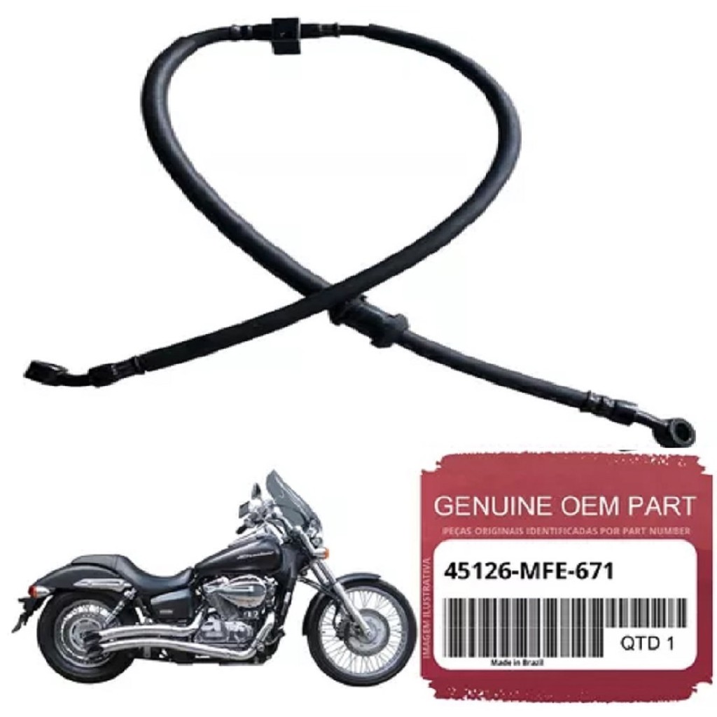 Flexivel Mangueira Freio Dianteiro Shadow VT 750 2007/2014