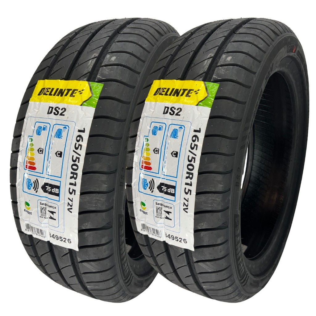 KIT 02 PNEUS 165/50R15 DELINTE 72V DS2 ARO 15 CARROS BAIXOS em Oferta na Shopee
