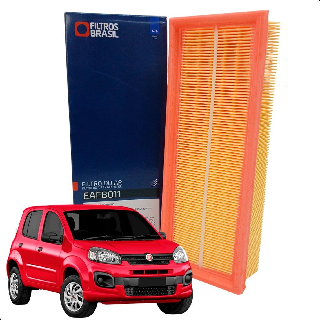 Filtro Ar Motor Fiat Uno Grand Siena Fiorino 2010 2011 2012 em Oferta na Shopee