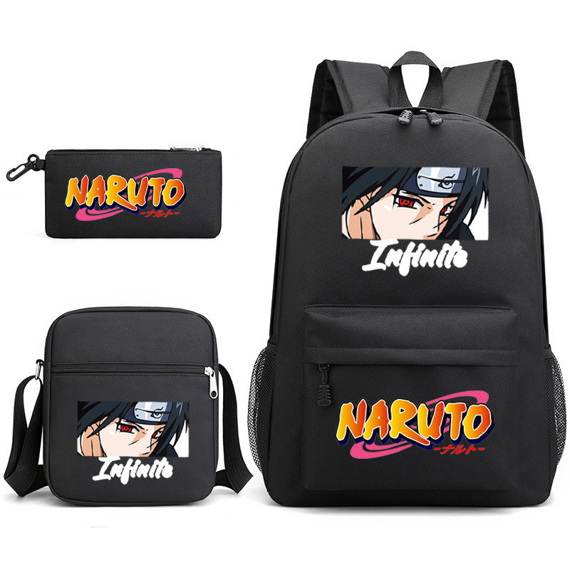 Mochila escolar Uzumaki NARUTO Hatake Kakashi, mochila de viagem ao ar livre de grande capacidade, mochila multifunciona