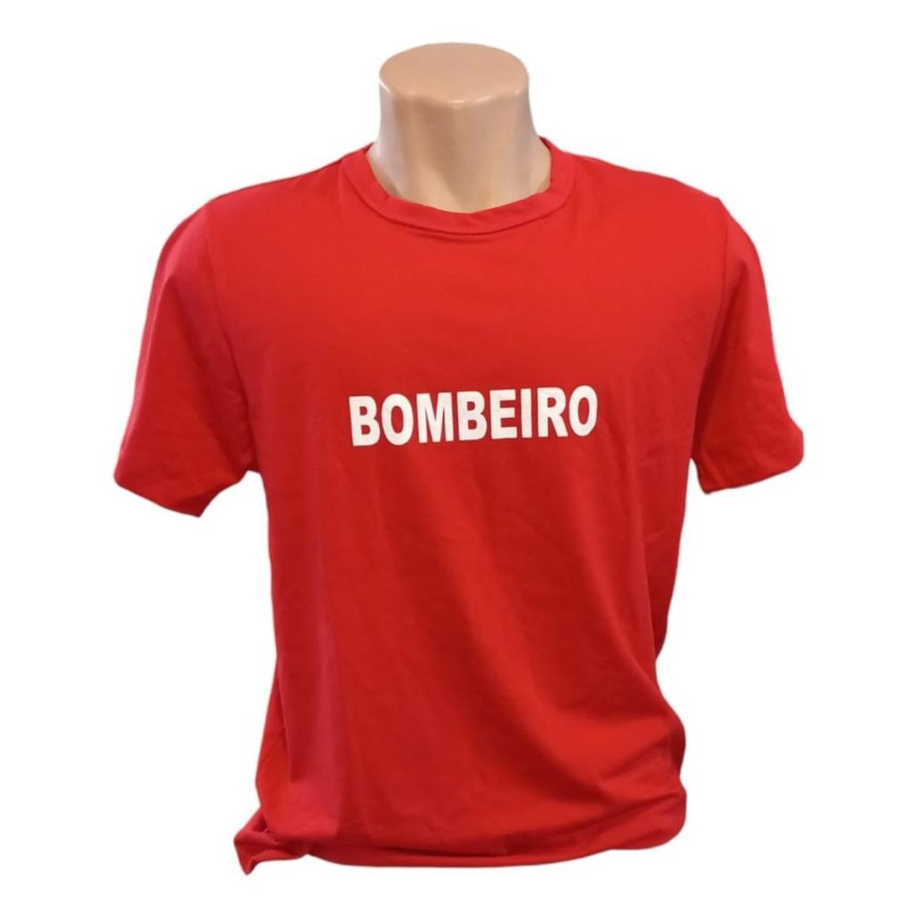 Camiseta Bombeiro Unissex Fantasia - Festa
