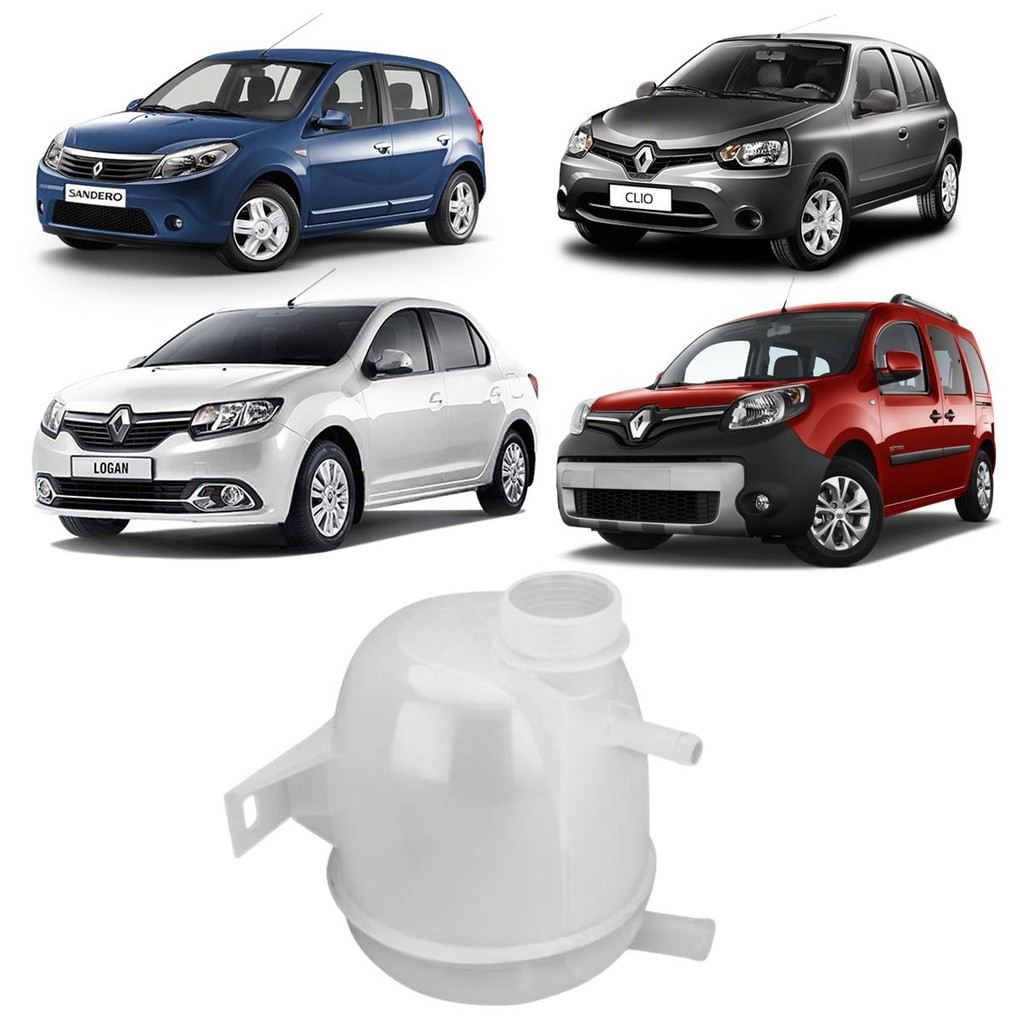Reservatorio Agua Radiador Clio Logan Sandero 2000> 2 Saidas