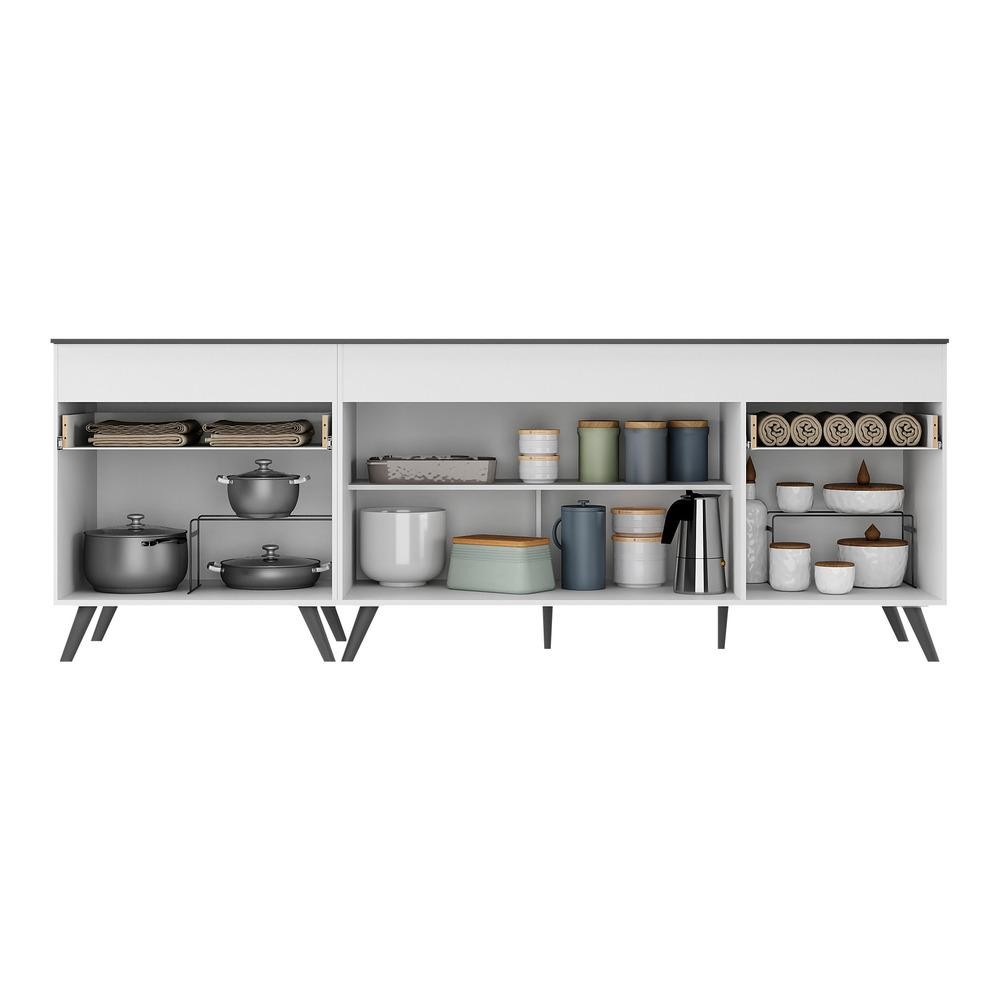 Kit com 2 Balcões de Cozinha 150cm e 70cm Veneza Multimóveis V2073 · foto 2