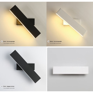 Arandela Zenit 12W Rotativa com 3 Cores Iluminação Direcionada e Design Moderno Bivolt em Oferta na Shopee