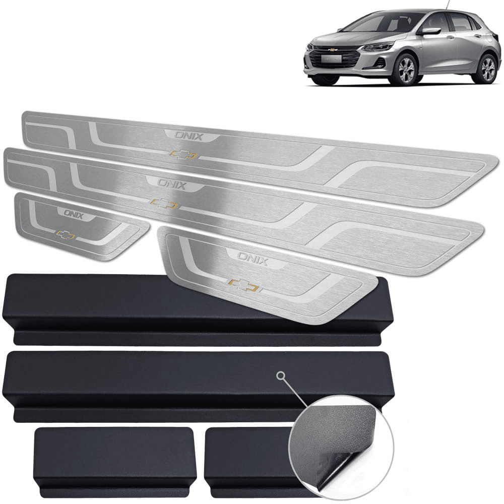 Soleira de Porta Onix 2020/.. - Aço Inox em Oferta na Shopee