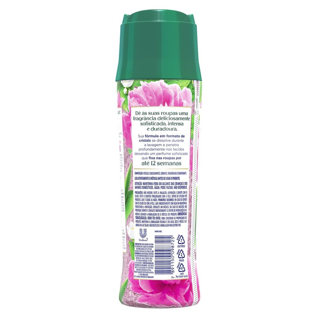 Detalhes do Kit 3 Odorizantes de Roupas Comfort Boom Perfume em Cristais Euforia Floral 275g