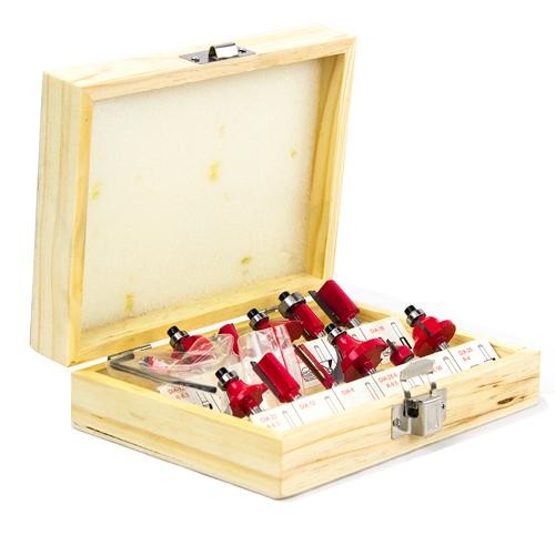 Jogo de Fresas para Tupia 12 Peças em Oferta na Shopee