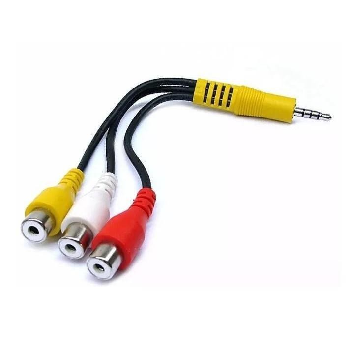 Cabo Adaptador P Tv Led Lg Samsung P2 P3 X Av Rca Composto em Oferta na Shopee