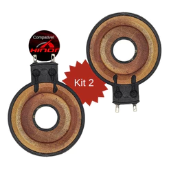 Kit Com 2 Uni Reparo Tweeter Compatível Hinor Hi300 / Hi320