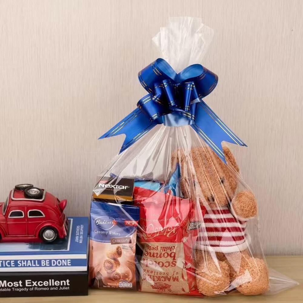 Sacos Para Cesta De Presente 60x80 Saco Plástico Transparente Tipo Celofane Alta Qualidade