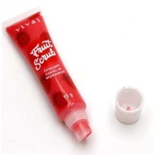Esfoliante Labial  Lip Fruit Scrub Morango-Vivai Berserk em Oferta na Shopee