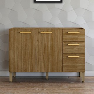 Balcão de Cozinha para Pia 120 Cm Urbane 3 Portas 2 Gavetas Freijó - Kits Paraná em Oferta na Shopee