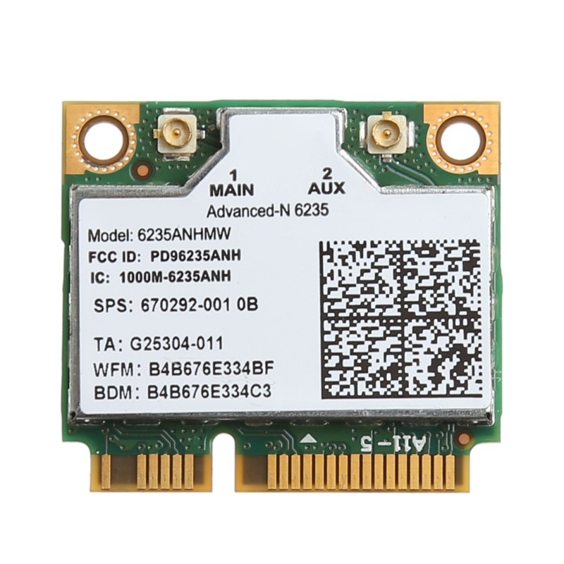KIN 6235ANHMW Meio Mini PCI-e WIFI Wlan + Cartão Compatível Com Bluetooth 4.0 Para