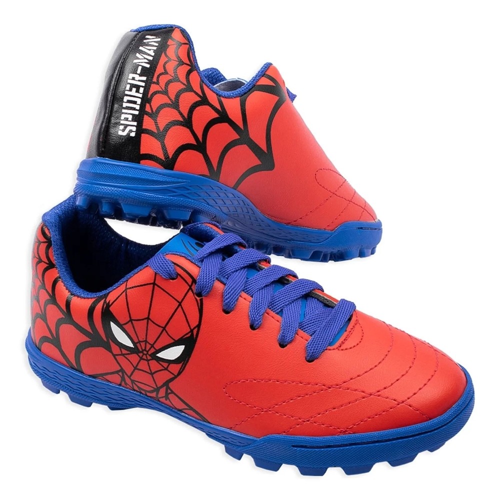 Chuteira Infantil Society Dray Marvel Homem Aranha
