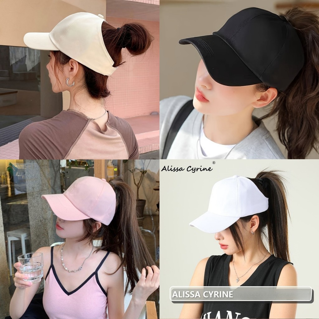 Mantenha-se Fresca e Estilosa: 1 Boné de Beisebol com Proteção Solar  para Mulheres chapéu oco em Oferta na Shopee