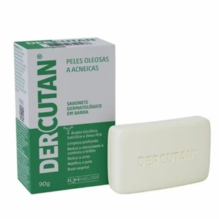 Sabonete em Barra Dercutan Peles Oleosas a Acneicas 90g em Oferta na Shopee
