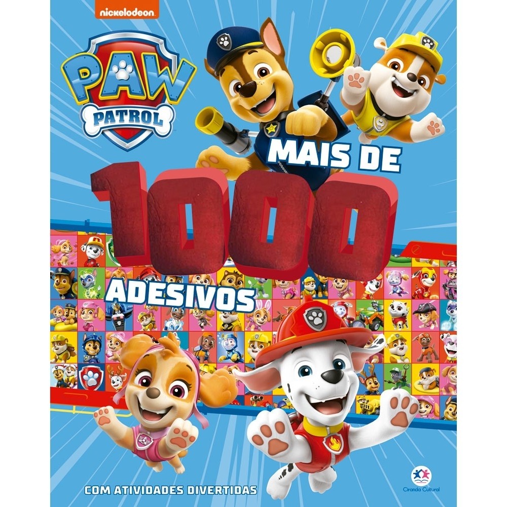 Livro Adesivos Patrulha Canina - Mais de 1000 adesivos em Oferta na Shopee
