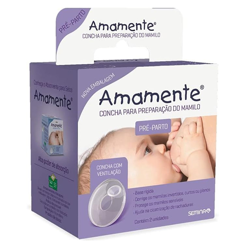 Concha Para Preparação Do Mamilo Amamente Base Rígida Pré-Parto em Oferta na Shopee