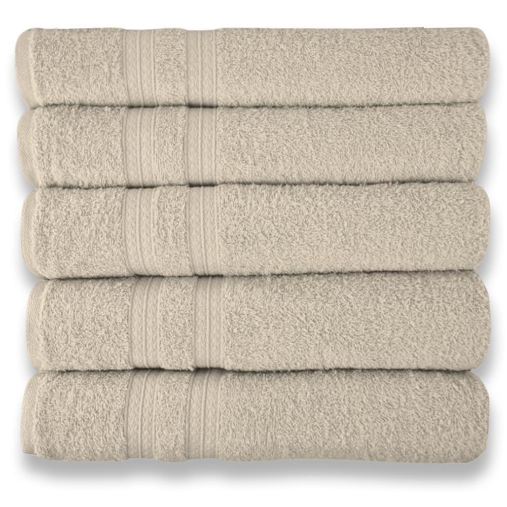 Kit 5 Toalhas Super Grossa E Felpuda 80x150cm Camurça Beka - Home & Living