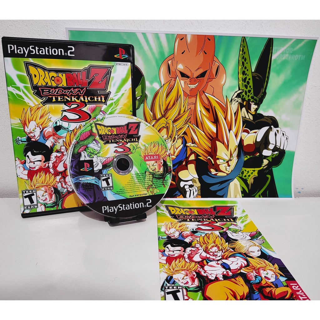 Dragon Ball Z Budokai Tenkaichi 3 com Poster / PS2