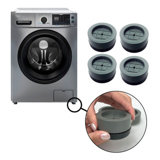 Pé Máquina de Lavar 4 Unidades Nivelador Para Lava E Seca Suporte Secadora Anti Vibração base antiderrapante