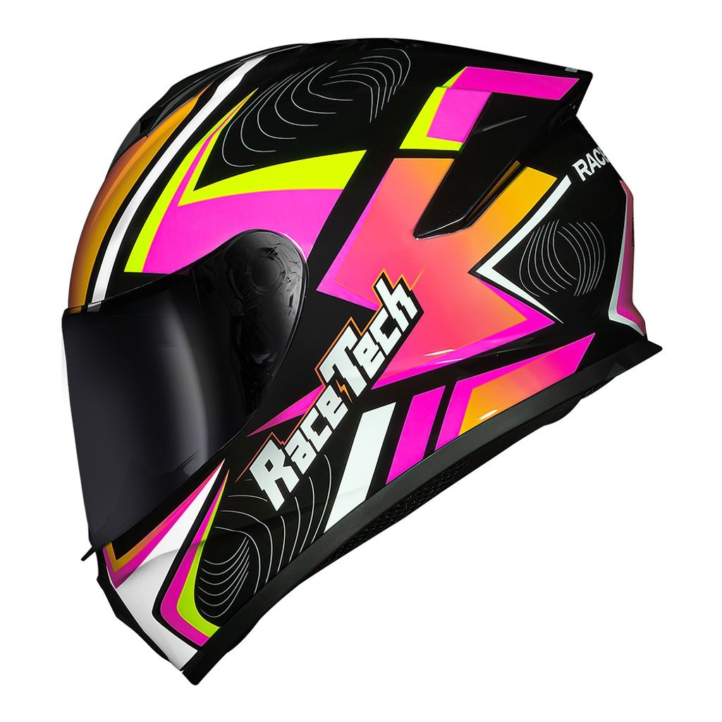 Capacete Race Tech Hit Draw Rosa em Oferta na Shopee