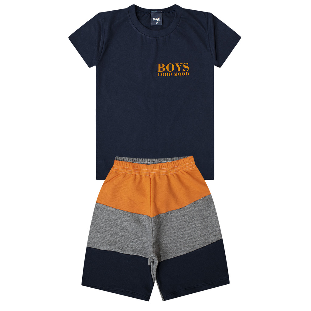 Conjunto Infantil Menino Verão - Mafi Kids em Oferta na Shopee