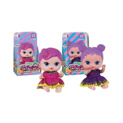 Kit Brinquedo Infantil Bonecas 19cm Coleção Frutinhas Uva e Groselha Blister Cheirinho de Fruta