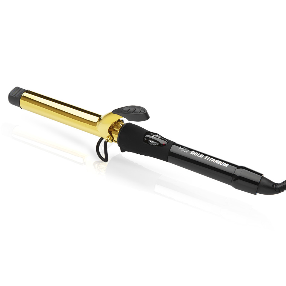 Modelador de Cachos MQ Professional Gold Titanium com pinça 25mm Bivolt em Oferta na Shopee