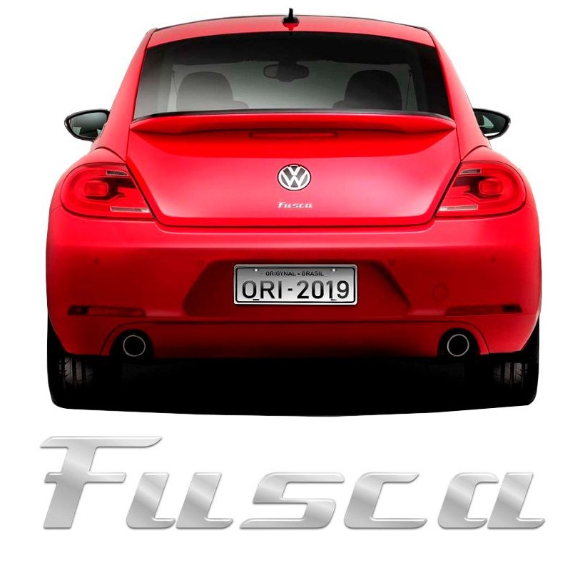 Emblema Fusca Tsi Adesivo Traseiro Cromado Modelo Original em Oferta na Shopee