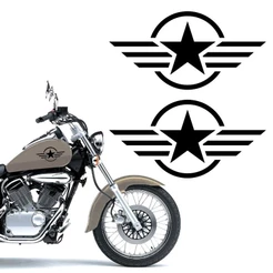 Par de Adesivos Tanque Moto Intruder Estrela Militar Simbolo