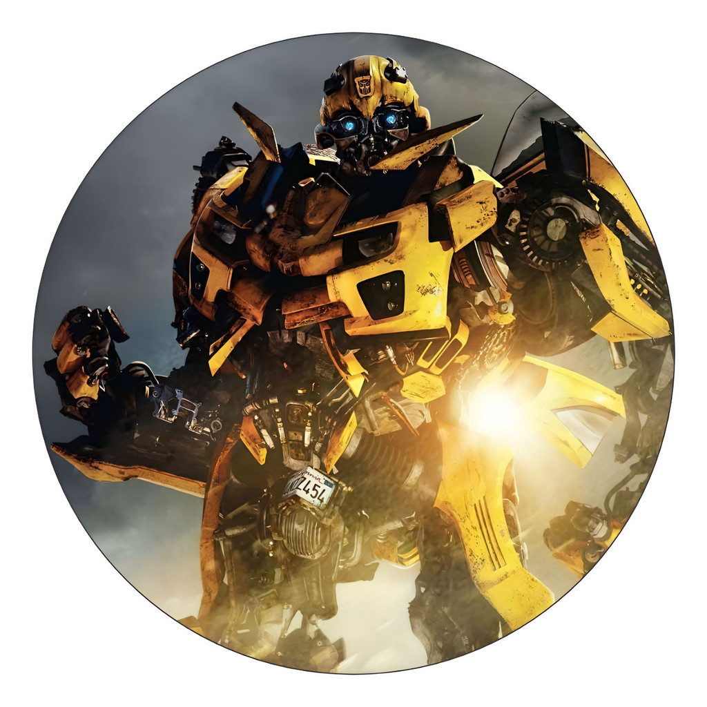 Painel Redondo 50x50 Transformers Vários Temas Com Elastico em Oferta na Shopee