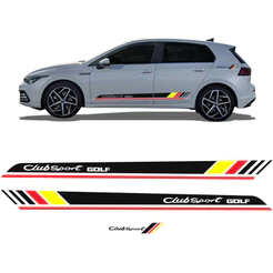 Faixa Lateral Volkswagen Golf Club Sport Adesivo Preto