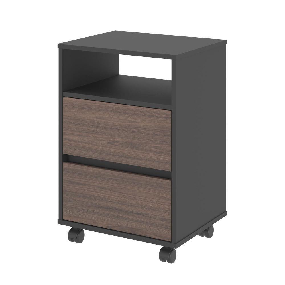 Mesa de Cabeceira com Rodízios Nadi Freijo Preto em Oferta na Shopee