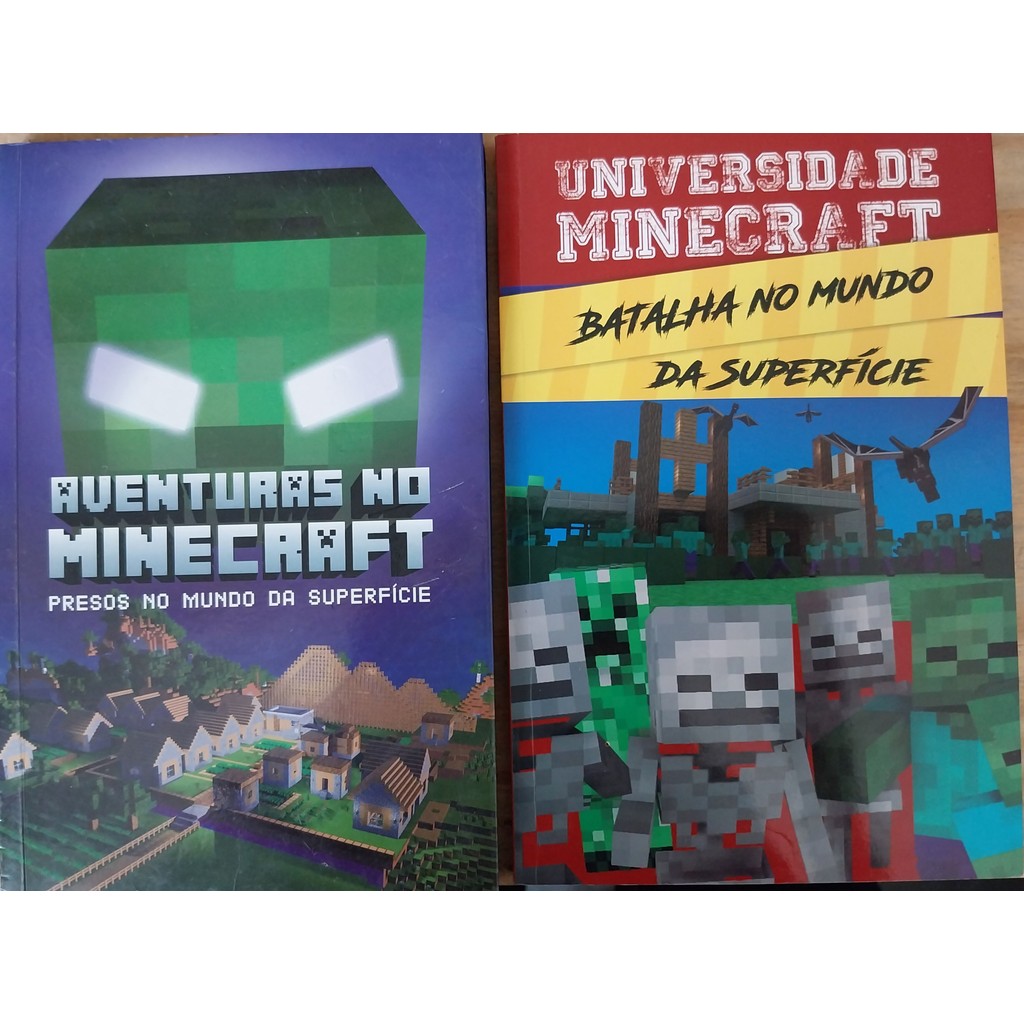 LIVRO,KIT(2), WINTER MORGAN, 1. BATALHA NO MUNDO DA SUPERFÍCIE, 2. AVENTURAS NO MINECRAFT, PRESOS NO MUNDO DA SUPERFÍCIE