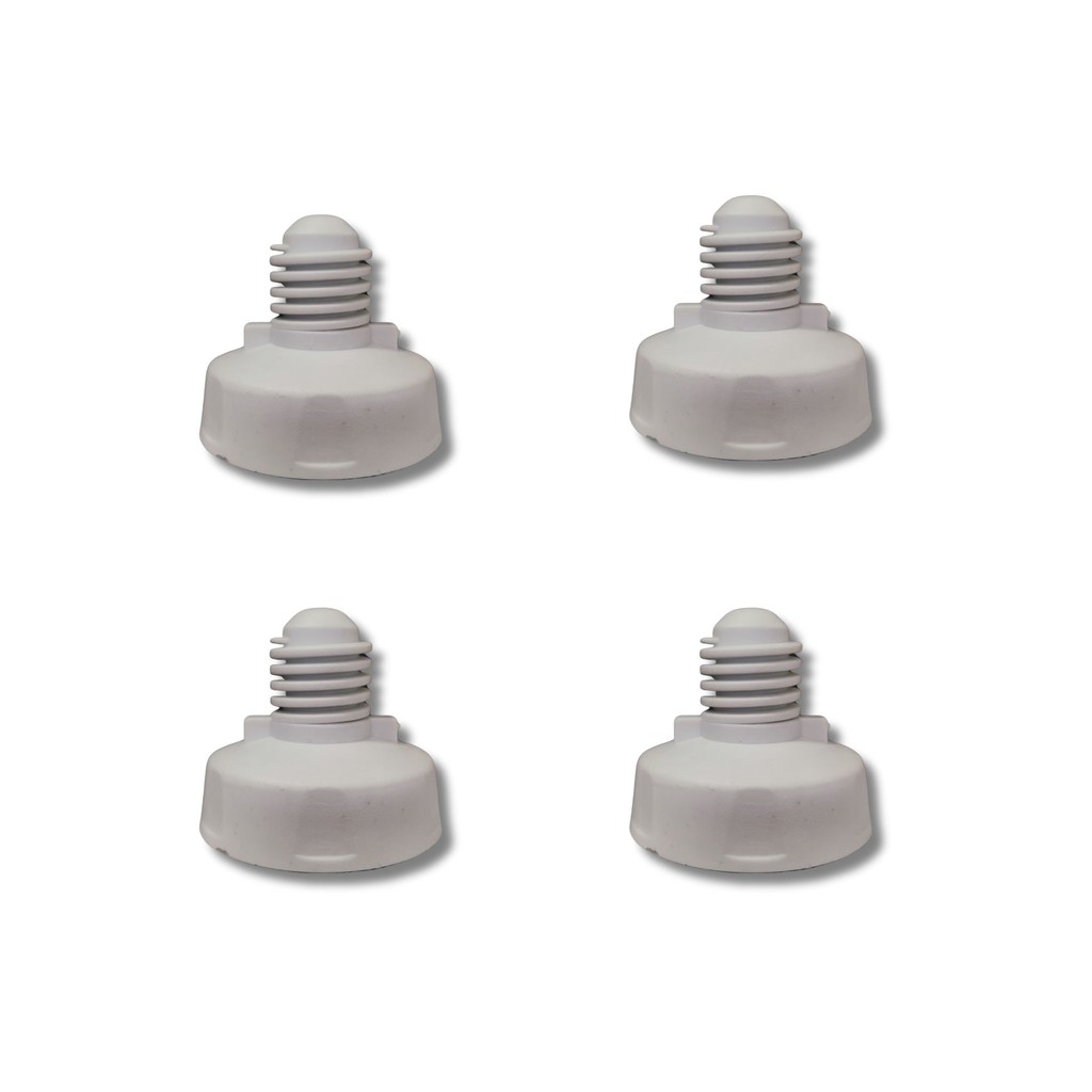 Kit 4 Pé Nivelador Máquina Lavadora Electrolux 8kg À 16kg AC09 LAC11 LAC12 LAC13 LAC16 LAI17 LAP16 LEC14 LEC17 LED13 LT
