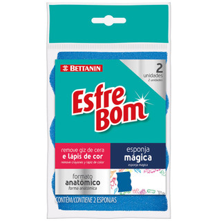 Esponja Mágica EsfreBom Bettanin 2 Unidades em Oferta na Shopee