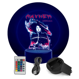 Luminária Lady in Red Lady Gaga Mayhem -RGB + Controle em Oferta na Shopee
