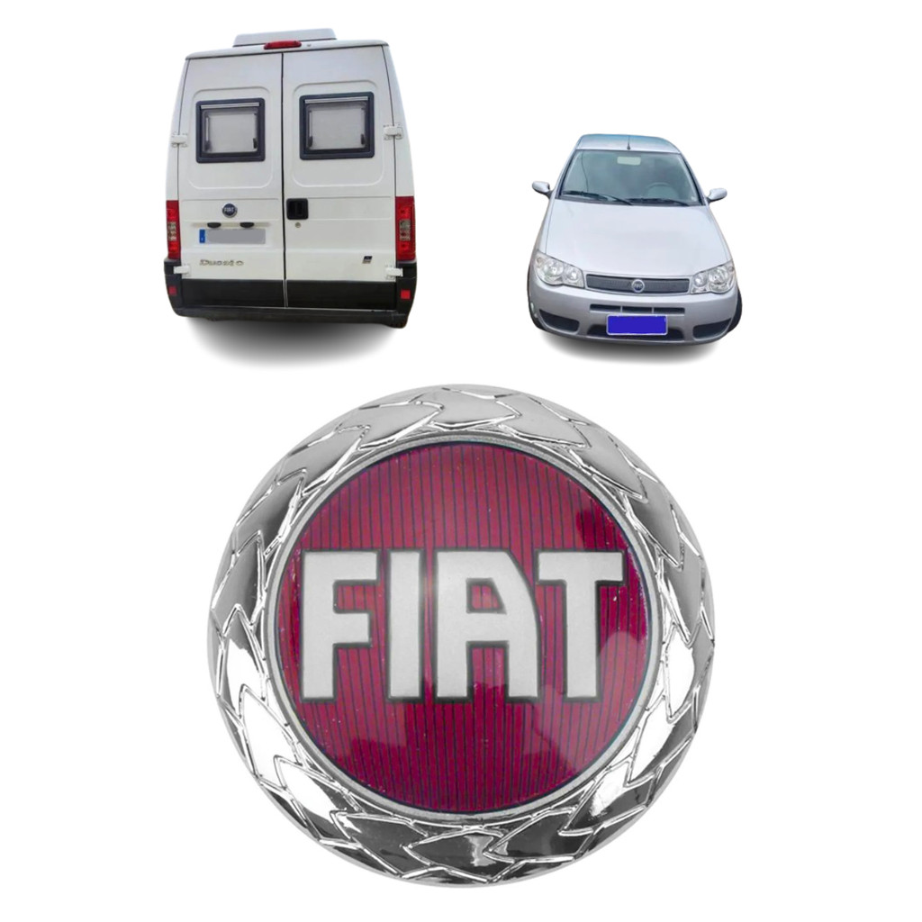 EMBLEMA LOGO GRADE FIAT SIENA 2001 2002 2003 2004 2005 2006 2007 MALA DUCATO 1993 1994 1995 1996 1997 1998 ATÉ 2007